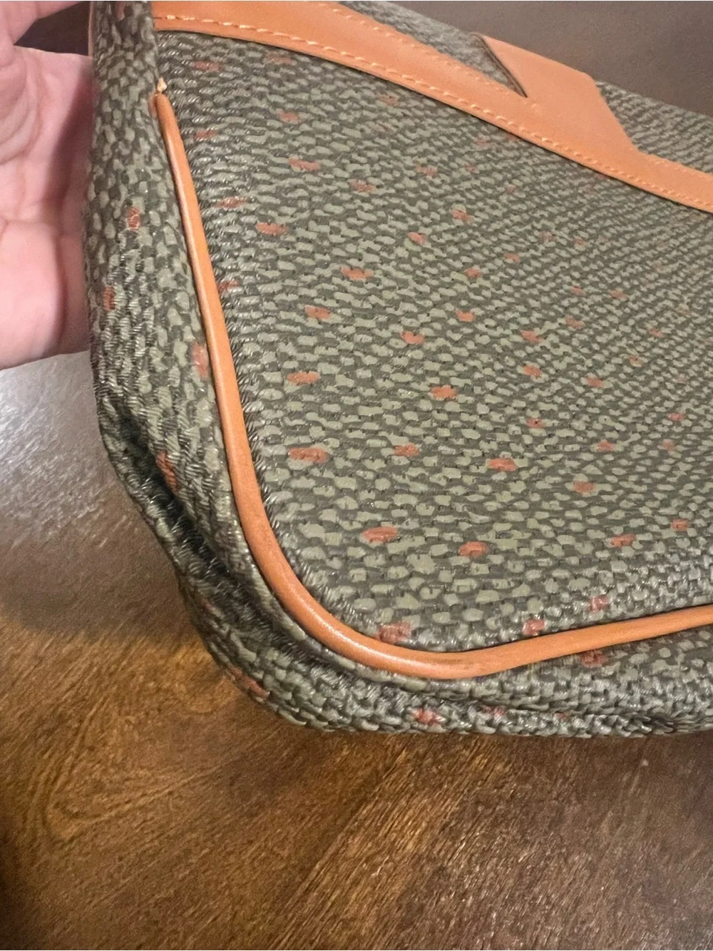 Vintage YSL x Rémy Martin Coated Canvas Clutch Bag